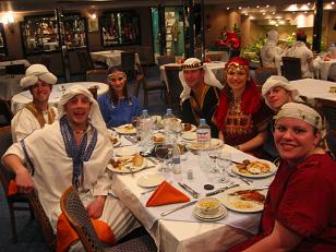 My table during the galabia.&nbsp; Oh, and the food on this ship was excellent.&nbsp; 