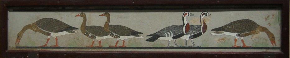 This painting of geese is the oldest surviving painting with this many colors.