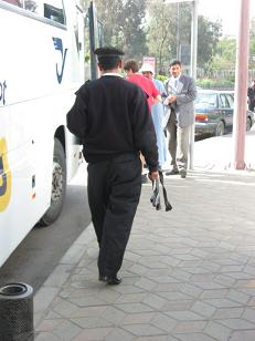 One of the police officers that roam the street in Cairo.&nbsp; They are basically everywhere.&nbsp; 