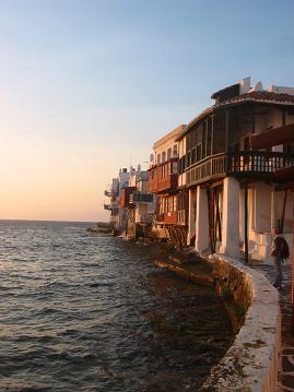 Little Venice at sunset on our last evening.&nbsp; 