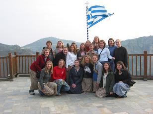 All of our girls pose in their skirts at Varlaam.