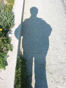 My shadow is something that I have not seen much of this semester, but saw every day on Mykonos!