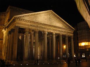 The Pantheon was built in the early 2nd century after Christ.&nbsp; It is a great work of engineering because the dome was never capped off with a key stone.