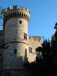 Tower of the castle on Rhodes once defended by the Knights of St. John.