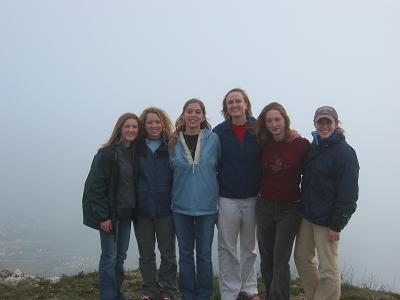 The Girls that made it to the top of the Venetian Castle