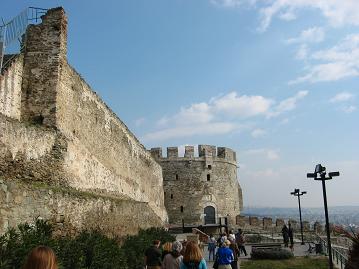 Walls of Thessaloniki still standing today.