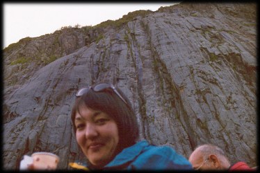 Hundreds of meters high cliffs directly from sea