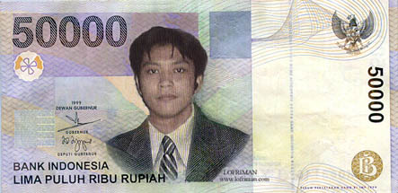 Uang bergambar Lofriman......keren gak?