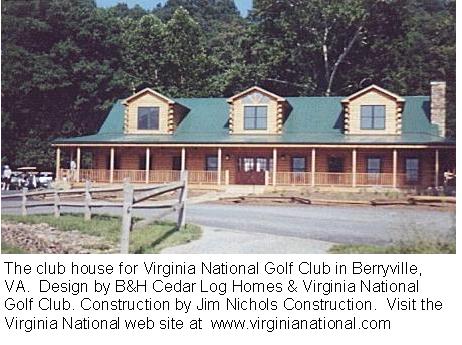 log home builders in Virginia