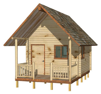 This is a 12' x 20' cabin with loft. Very Nice.