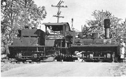 Mich Cal Shay #2, was used as their Camino mill switch engine. It's typical of a Class A T boiler shay.
