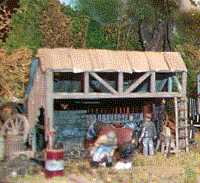 The Blacksmith is hard at work in the workshop