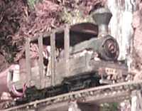 Broughton Vale's homemade "Bushmill Climax". Click on the pic for more info on Climax locomotives