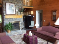 Inside the Log Home - Living Room