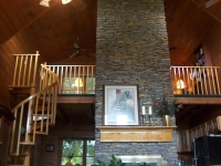 Inside the Log Home - Living Room