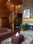 Inside the Log Home - Staircase