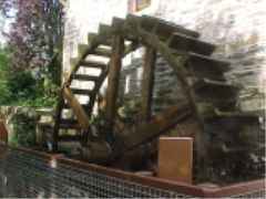 mill wheel at visitors center