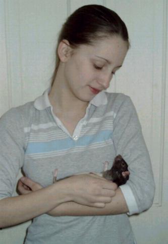Me and my rat Sputnick (passed away tho.)