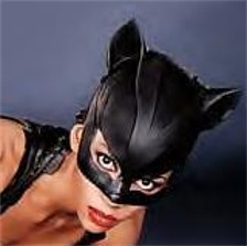 Halle Berry, doesn't mind being the third black woman to play catwoman...meow.