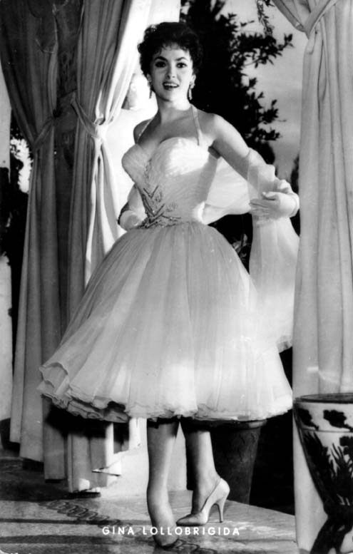 Gina in a Connie Francis type dress