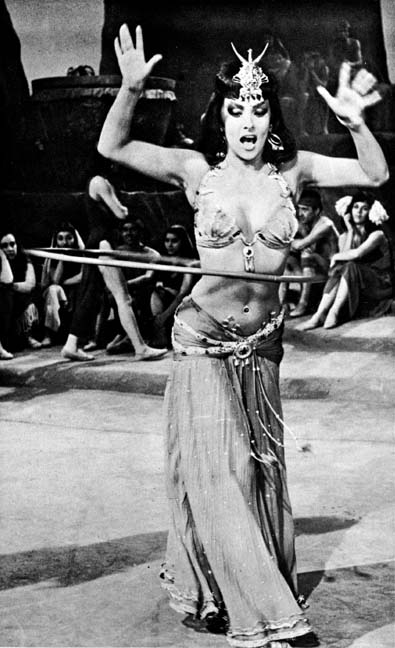 Gina doing a hula-hoop