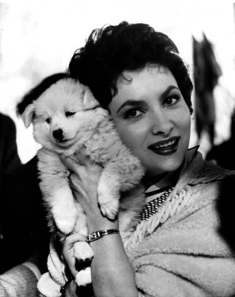 Gina with a pup