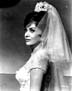 in a wedding dress