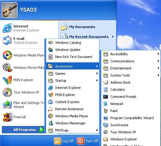 what is accessories in windows 7