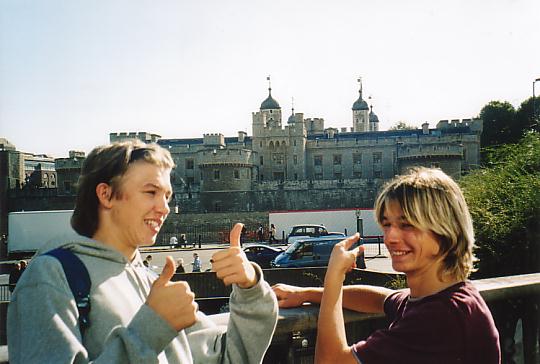 Steve and Adz at Tower of London