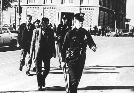 "policemen" and "tramps"