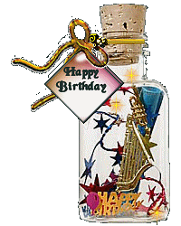Happy/Birthday/bottle