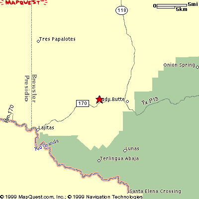 Map of Terlingua