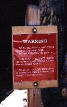 Trail warning