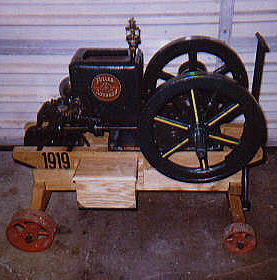 restored on oak cart