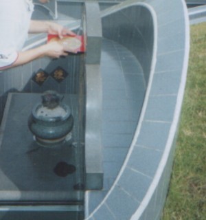 measure the facing of tombstone