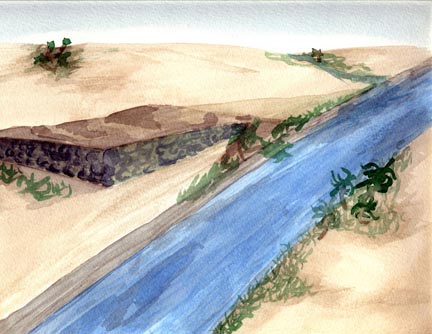 Watercolor of a gaborband