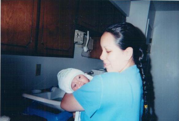 Me and my son about a month after his birth