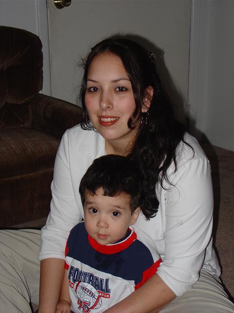 Me and my son, Frankie, on&nbsp; January 28, 2004