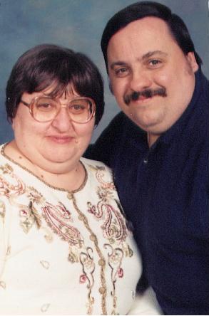 Jeanette at her highest weight with husband Terry