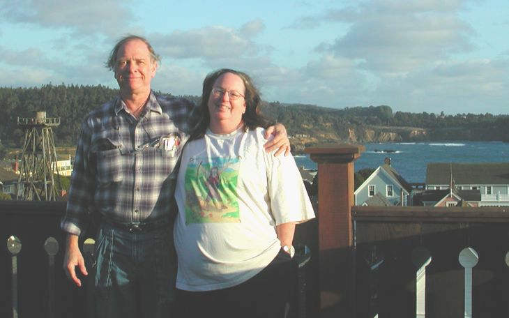 Ron and Lynda in Mendocino