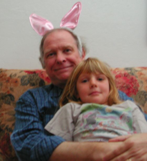 Ron with Emma on Easter