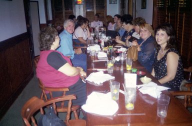 Sushi Night from the other end of the table