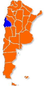 San Juan dentro de la Rep�blica Argentina