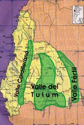 Valles dentro de la Provincia de San Juan