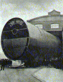Smokestack Being Towed