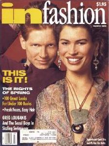 Eric Stoltz, Carre' Otis in InFashion, 1989 issue