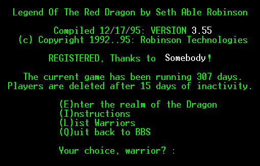 Opening Screen