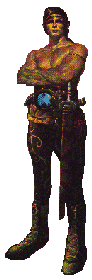 Shirtless Kethor with sword