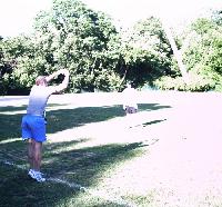 Caber toss fun