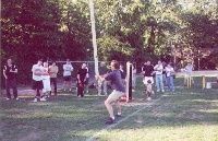 Pher tosses the caber